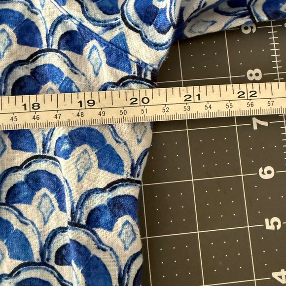 Sigrid Olsen Womens Small Linen Pop Over Tunic Top Coastal Beach Resort Vacation - Picture 5 of 8